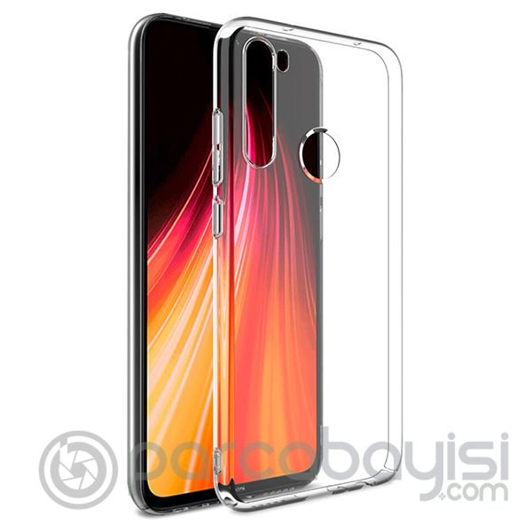 Xiaomi Redmi Note 8 Kamera Korumalı Fit Şeffaf Silikon Kılıf