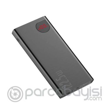 Baseus 22.5W Hızlı Şarj 20000 mAh Powerbank Metal Kasa LED Göstergeli