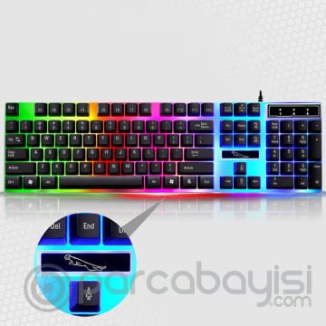 Ally G21 Usb Led Işıklı Oyuncu Klavye Ve Mouse Set