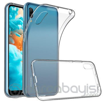 Huawei Y6 Pro 2019 Kamera Korumalı Fit Şeffaf Silikon Kılıf
