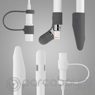 Ally Apple Pencil, Kalem Silikon Kılıf Set
