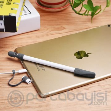 Ally Apple Pencil, Kalem Silikon Kılıf Set