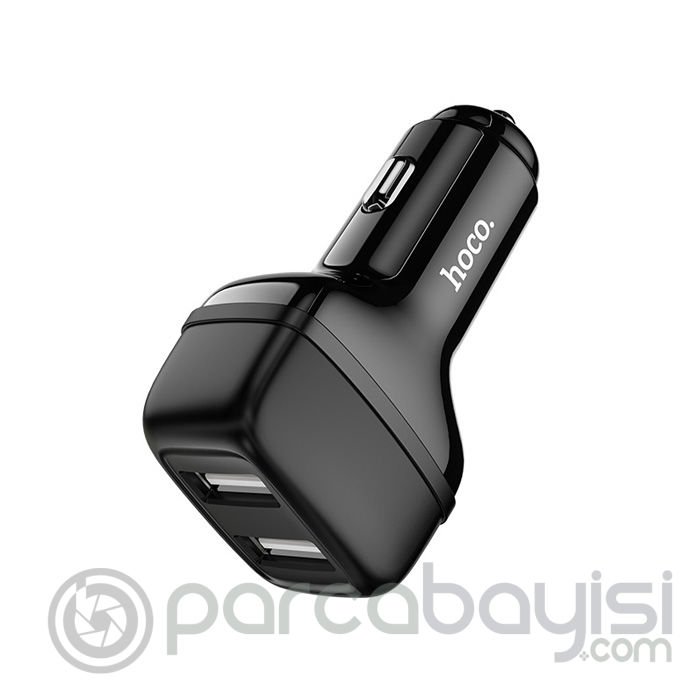 HOCO Z36 Çift USB Portlu Araç Çakmaklık Hızlı Şarj Adaptörü Araba Şarj Cihazı