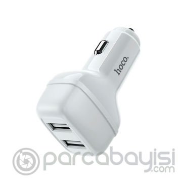 HOCO Z36 Çift USB Portlu Araç Çakmaklık Hızlı Şarj Adaptörü Araba Şarj Cihazı