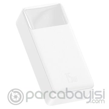 Baseus Bipow 15W Hızlı Şarj 30000 mAh LED Göstergeli Powerbank