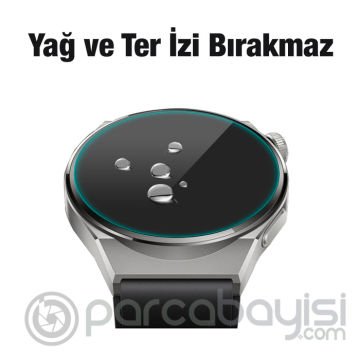 Ally Huawei Watch GT3 Pro 46mm Tempered Kırılmaz Cam Ekran Koruyucu