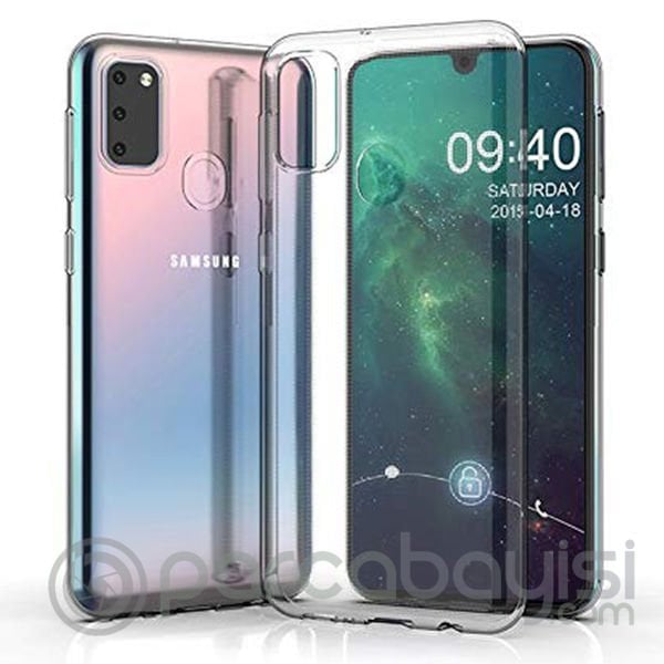 Ally Samsung Galaxy M30S Kamera Korumalı Fit Şeffaf Silikon Kılıf