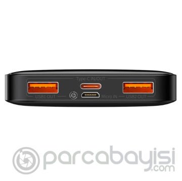 Baseus Bipow 20W Hızlı Şarj 10000 mAh LED Göstergeli Powerbank