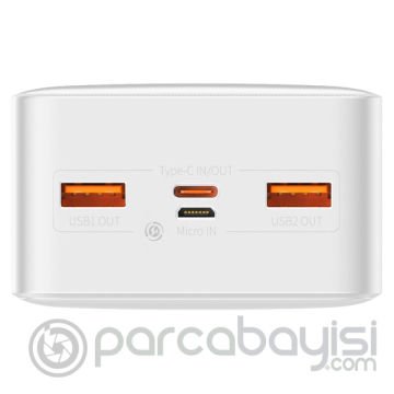Baseus Bipow 20W Hızlı Şarj 30000 mAh LED Göstergeli Powerbank