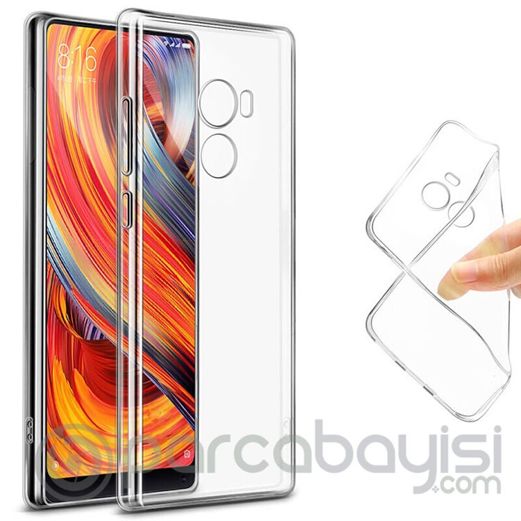 Xiaomi Mi Mix 2 Soft Şeffaf Ultra Slim Fit Silikon Kılıf Şeffaf