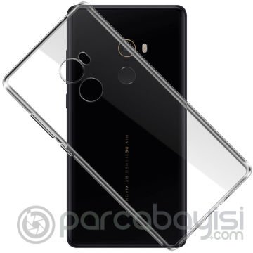 Xiaomi Mi Mix 2 Soft Şeffaf Ultra Slim Fit Silikon Kılıf Şeffaf