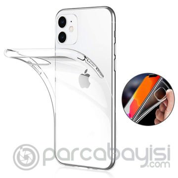 İPhone 11 6.1 inch 2019 Ultra Slim Fit Şeffaf Silikon Kılıf