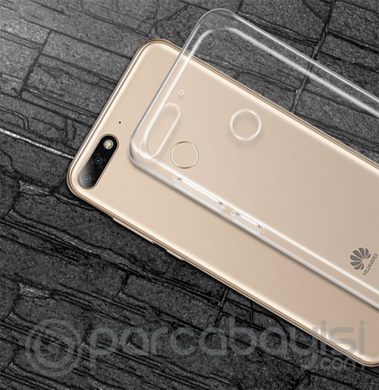 Huaweı Y9 2018 Şeffaf Soft Slim Fit Silikon Kılıf