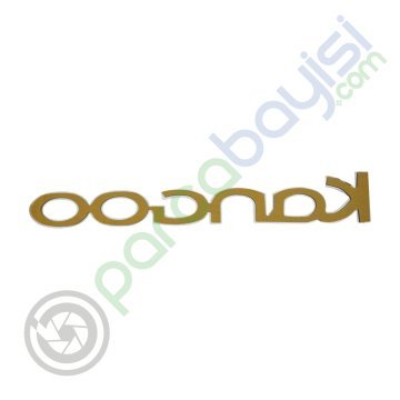 Renault Kangoo Amblem Monogram Arka Bagaj Yazı Orjinal Boyut