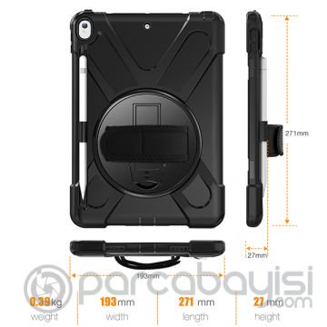 İPad Pro 10.5 Air10.5 2019 Kalem Yerli Standlı Zırh Kılıf Shockproof case