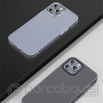 Baseus İPhone 12- 12 Pro Comfort İnce Şeffaf Kılıf Matte PP Kılıf