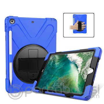 İPad 9.7,2017 İPad 9.7 2018 Kalem Yerli Standlı Zırh Kılıf-shockproof case