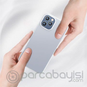 Baseus İPhone 12 Pro Max 6.7 Comfort İnce Şeffaf Kılıf Matte PP Kılıf