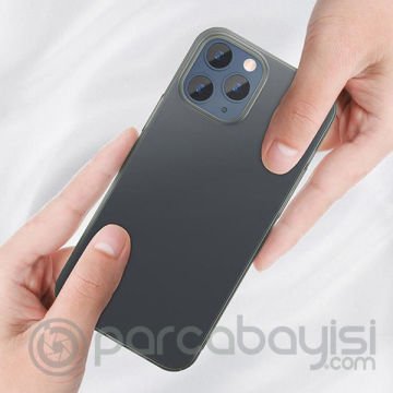 Baseus İPhone 12 Pro Max 6.7 Comfort İnce Şeffaf Kılıf Matte PP Kılıf