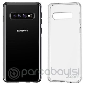 Baseus Galaxy S10 Simple Ultra İnce  Kamera Korumalı Silikon Kılıf