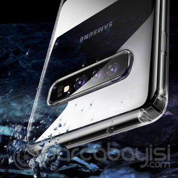 Baseus Galaxy S10 Simple Ultra İnce  Kamera Korumalı Silikon Kılıf