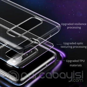 Baseus Galaxy S10 Simple Ultra İnce  Kamera Korumalı Silikon Kılıf