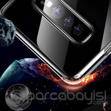 Baseus Galaxy S10 Simple Ultra İnce  Kamera Korumalı Silikon Kılıf