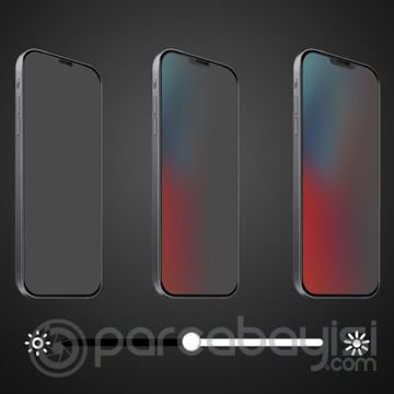 ALLY İPhone 12 Mini 5.4 3D Full Privacy Gizlilik Cam Ekran Koruyucu