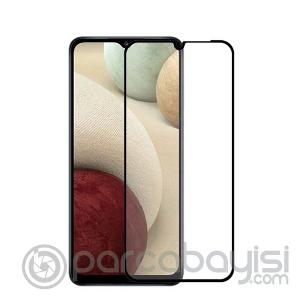 SM Galaxy A12 Full Glue Full Kaplama Tempered Cam Ekran Koruyucu