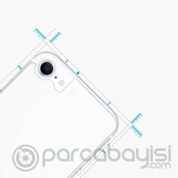 Ally iPhone SE3-SE2 İPhone 8-7 Tempered Şeffaf Arka Cam Koruyucu