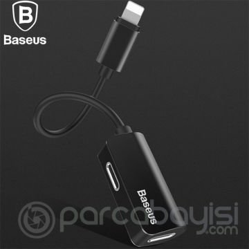 Baseus  L37 2in1 İphone Şarj Kulaklık Dönüştürücü Adaptör