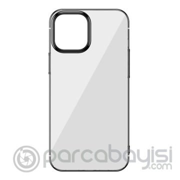 Baseus Glitter Case İPhone 12 Mini 5.4  Şeffaf Lüx Silikon Kılıf Soft TPU Kılıf