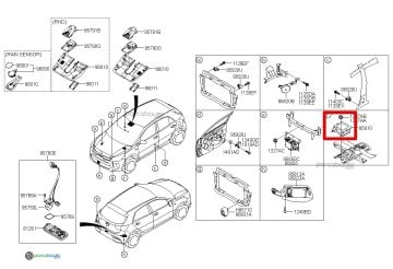 Rio Stonic Air Bag Kontrol Ünitesi Orjinal | 95910H8210