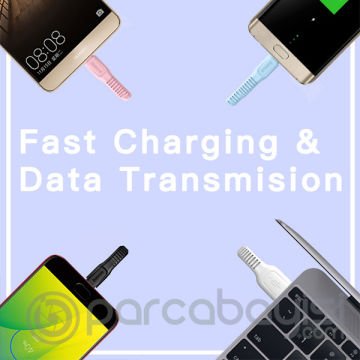 Baseus Catzy Tough Series  Usb Type C Şarj Kablosu 1metre