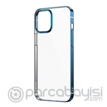 Baseus Glitter İPhone 12-12 Pro Şeffaf Lüx Silikon Kılıf Soft TPU Kılıf