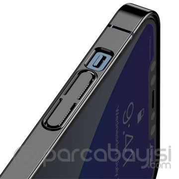 Baseus Glitter İPhone 12-12 Pro Şeffaf Lüx Silikon Kılıf Soft TPU Kılıf