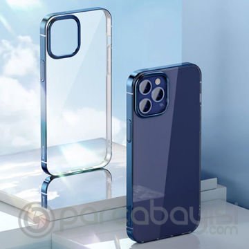 Baseus Glitter İPhone 12 Pro Max Şeffaf Lüx Silikon Kılıf Soft TPU Kılıf