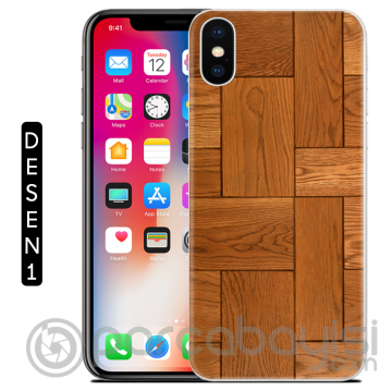 Ally İphone X Xs Mermer Desenli Soft Silikon Kılıf