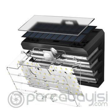 Baseus Solar Güneş Enerjili Su Geçirmez Kapı ve Bahçe Lambası Hareket Sensörlü