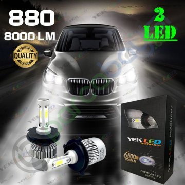 880 Led Zenon Yeni Nesil 2 Led 2 Yönlü Şimşek Etkili 8000L Xenon