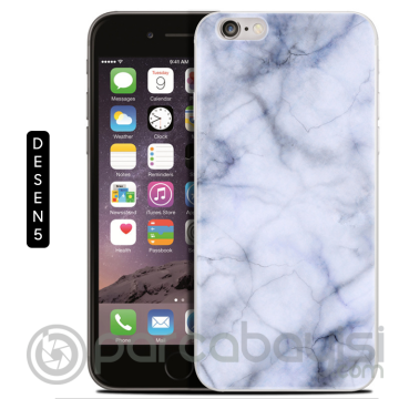 İPhone 7 Plus,İPhone 8 Plus Mermer Desenli Soft Silikon Kılıf