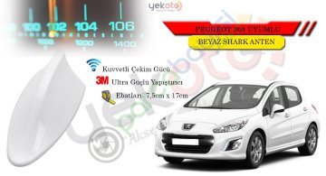 Peugeot 308 Uyumlu Beyaz Shark Anten Köpek Balığı Anten