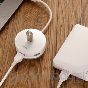 Baseus round box HUB Usb 3.0,T0 Usb 3.0 4 Usb Port Çoklayıcı Adeptör