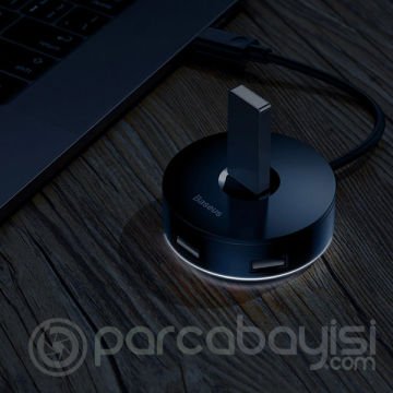 Baseus round box HUB Usb 3.0,T0 Usb 3.0 4 Usb Port Çoklayıcı Adeptör