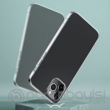 ALLY iPhone 12 Pro Max 6.7 Crystal Series Slim Şeffaf  Silikon Kılıf