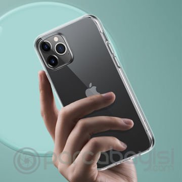 ALLY iPhone 12 Pro Max 6.7 Crystal Series Slim Şeffaf  Silikon Kılıf