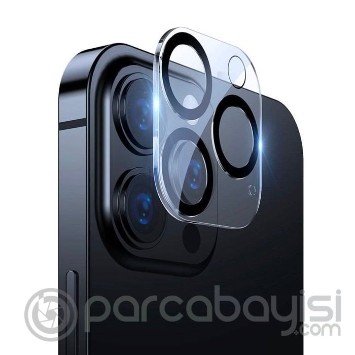 Baseus iPhone 13 Pro-13 Pro Max Full Çerçeve Kamera Lens Koruyucu 2 Adet Set