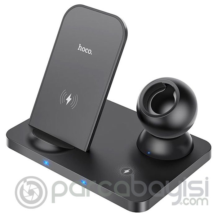 HOCO CW33 15W 3in1 Kablosuz Wireless Hızlı Şarj İstasyonu Watch Tutucu Dock