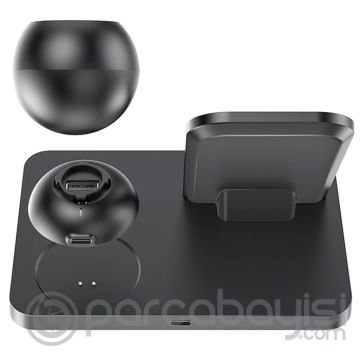 HOCO CW33 15W 3in1 Kablosuz Wireless Hızlı Şarj İstasyonu Watch Tutucu Dock