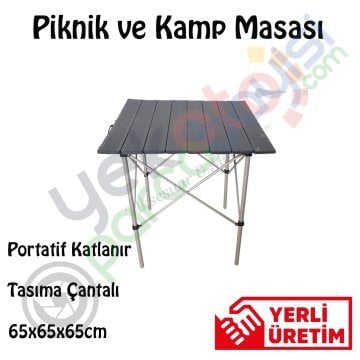 Piknik Ve Kamp Masası Portatif Katlanır Pratik Kullanım